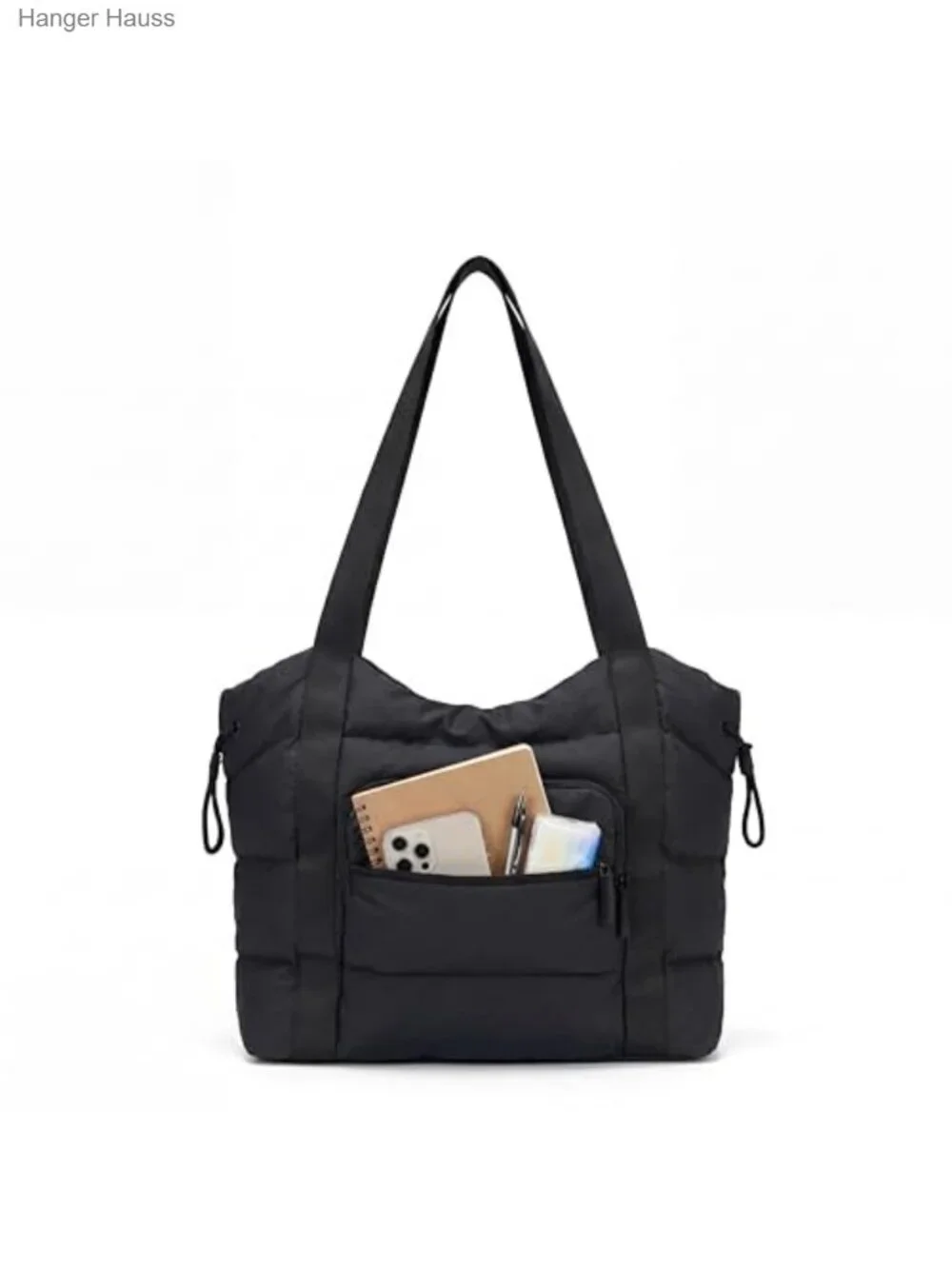 Lightweight Quilted Puffer Tote Bag for Women with Multiple Pockets